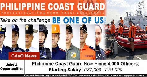 ano ang trabaho ng coast guard|Philippine Coast Guard is Now Hiring Officers. Apply .
